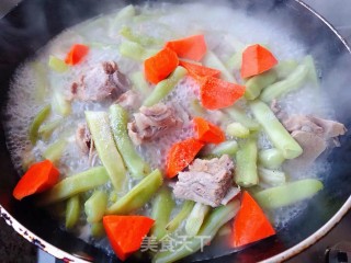 #肉菜#排骨炖芸豆的做法步骤：9