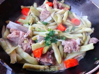 #肉菜#排骨炖芸豆的做法步骤：10