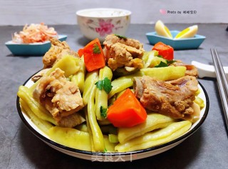 #肉菜#排骨炖芸豆的做法步骤：11