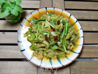 虾米炒青茄的做法步骤：10