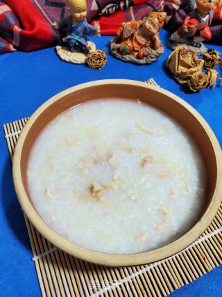姜丝鸡粒粥的做法步骤：9
