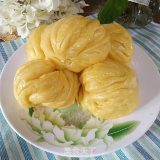 南瓜千层花卷的做法步骤：14