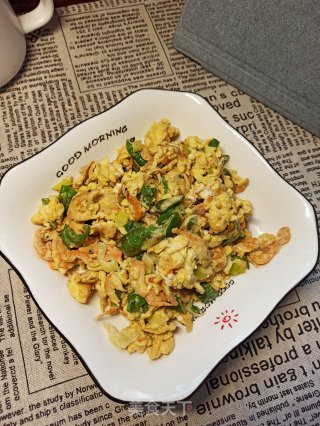 鸡蛋磷虾炒辣椒的做法步骤：9