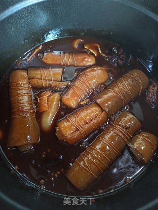 香卤猪皮卷的做法步骤：7