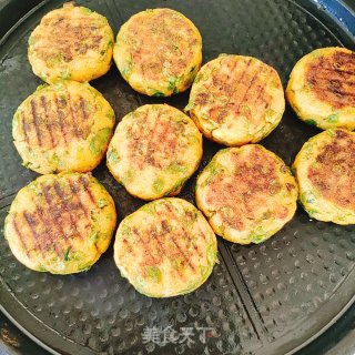 榆钱玉米饼的做法步骤：10