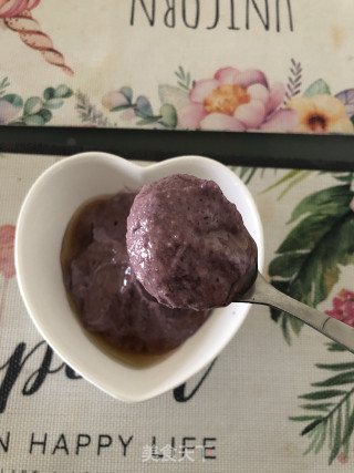 牛奶核桃紫薯羹的做法步骤：4