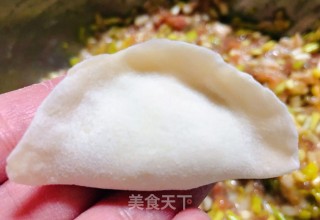 韭黄海鲜猪肉水饺的做法步骤：7