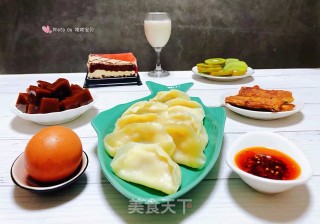 韭黄海鲜猪肉水饺的做法步骤：15