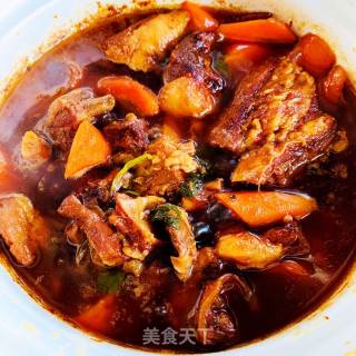 红烩羊排-舌尖上的美味的做法步骤：13