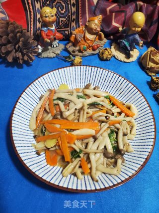 蚝油炒蟹味菇的做法步骤：10