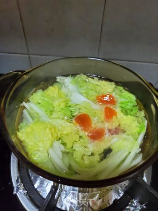 咸鸭蛋白菜汤的做法步骤：6