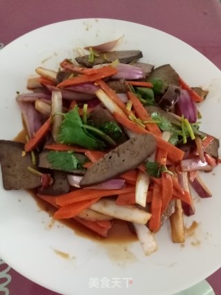 凉拌猪肝的做法步骤：4