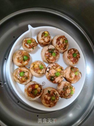 口蘑蒸肉的做法步骤：4