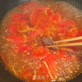 蕃茄牛肉汤粉的做法步骤：5
