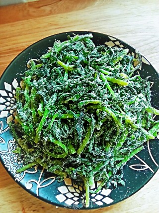 粉蒸茼蒿的做法步骤：11