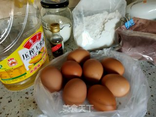 10寸斑马纹戚风蛋糕的做法步骤：1