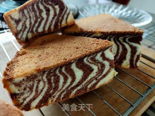 10寸斑马纹戚风蛋糕的做法步骤：35