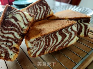 10寸斑马纹戚风蛋糕的做法步骤：37