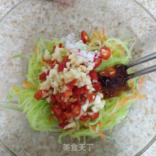 红萝卜凉拌莴苣的做法步骤：5