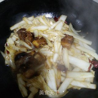 红烧肉炖白菜粉丝的做法步骤：5