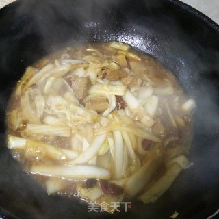 红烧肉炖白菜粉丝的做法步骤：6