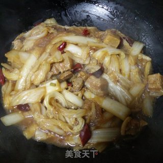 红烧肉炖白菜粉丝的做法步骤：8