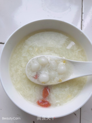 桂花鸡蛋酒酿圆子的做法步骤：4