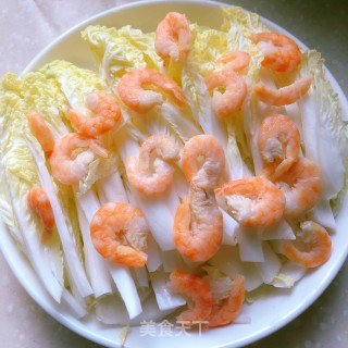 （便当????菜）虾干火腿蒸娃娃菜的做法步骤：3
