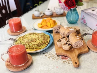 椰菜蒜蓉烤全麦面包的做法步骤：12
