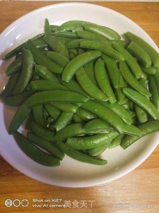 肉丝炒甜豆的做法步骤：3