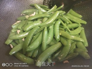肉丝炒甜豆的做法步骤：8