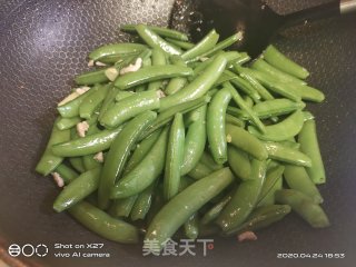 肉丝炒甜豆的做法步骤：9