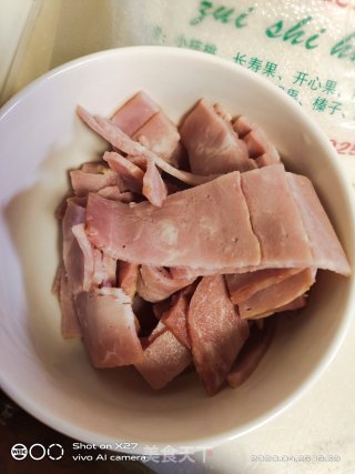 培根炒瓠瓜的做法步骤：2