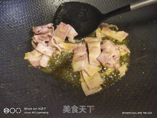 培根炒瓠瓜的做法步骤：3