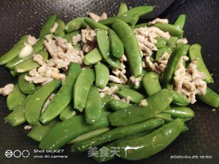 家常肉丝甜豆的做法步骤：4