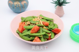 家常肉丝甜豆的做法步骤：10