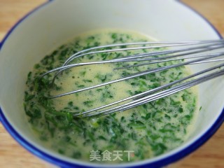 荠菜鸡蛋饼的做法步骤：8
