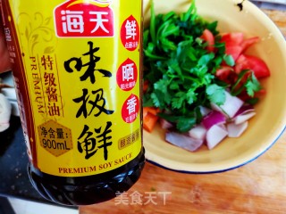 凉拌菠菜西红柿的做法步骤：6
