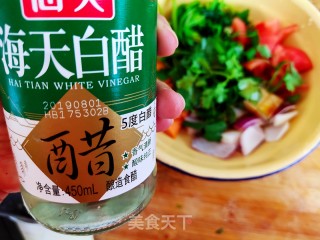 凉拌菠菜西红柿的做法步骤：7