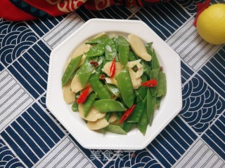 荷兰豆炒面筋的做法步骤：14