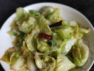 爆炒圆白菜的做法步骤：5