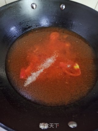 番茄豆腐蛋花汤的做法步骤：7