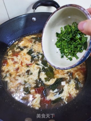番茄豆腐蛋花汤的做法步骤：11