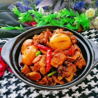 红烧排骨卤蛋的做法步骤：15