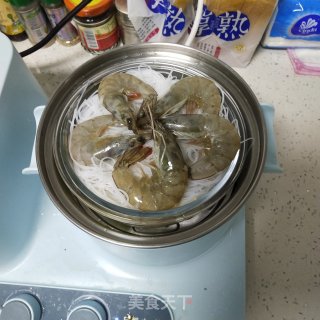 蒜蓉粉丝娃娃菜蒸虾的做法步骤：8