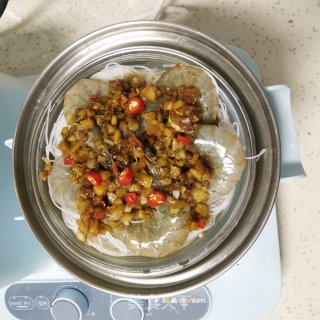 蒜蓉粉丝娃娃菜蒸虾的做法步骤：11