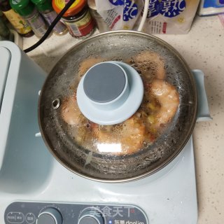 蒜蓉粉丝娃娃菜蒸虾的做法步骤：12