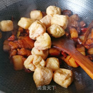 油豆腐烧肉的做法步骤：8