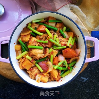 香辣鸡腿炖时蔬的做法步骤：15