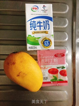 芒果牛奶布丁的做法步骤：1